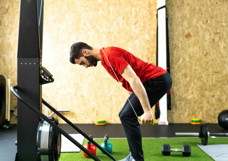 man exercising